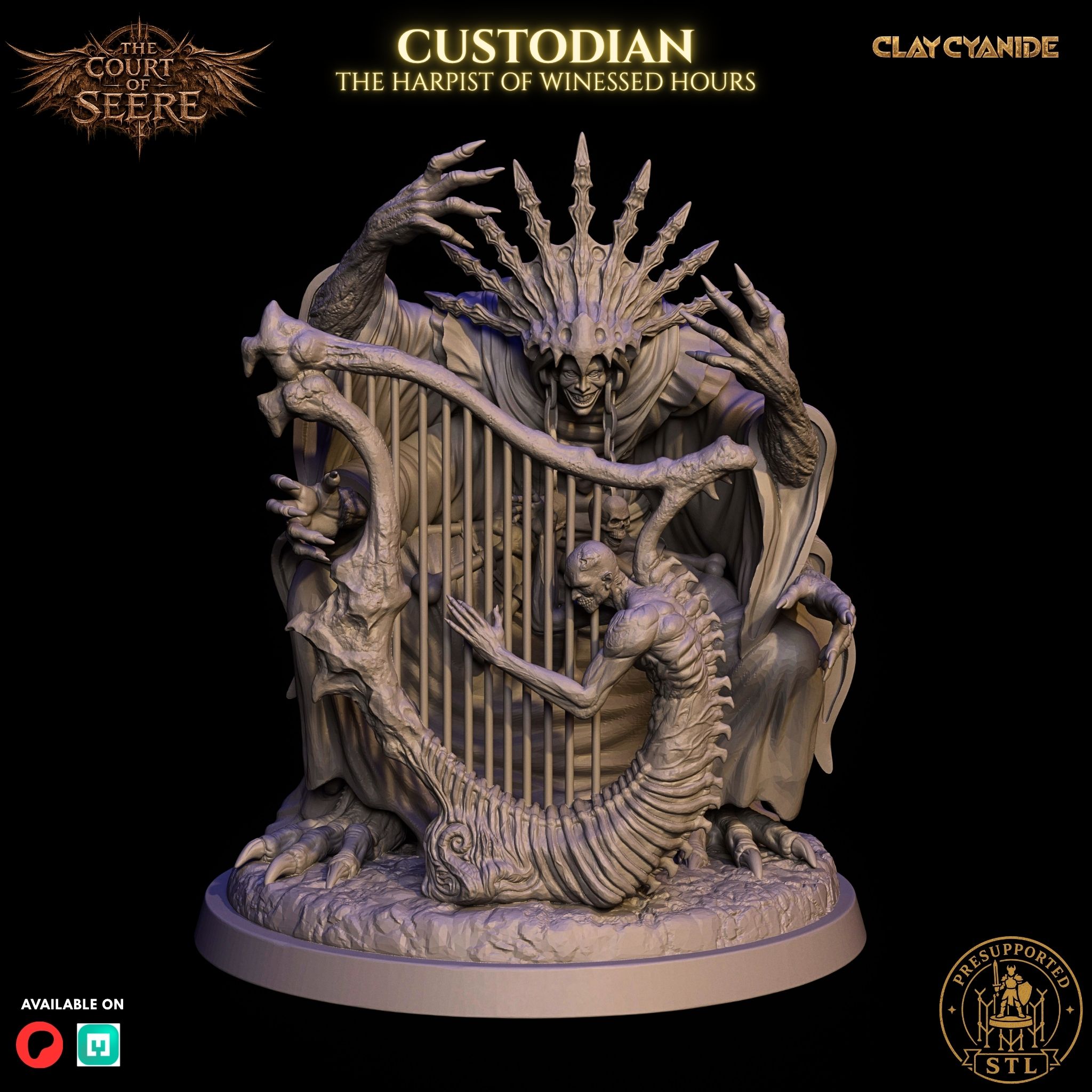 The Bound Choir — gray studio render